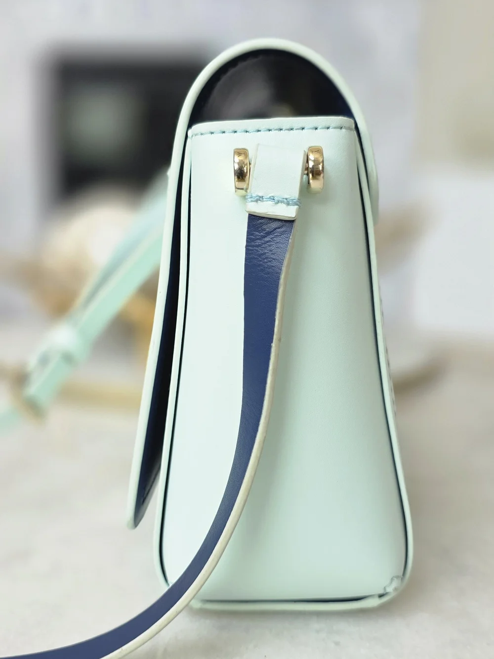 Kate Spade New York Putnam Drive Caressa Crossbody Bag Mint Blue Navy